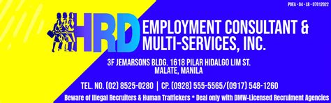 hrd employment consultant and multi-services, inc.